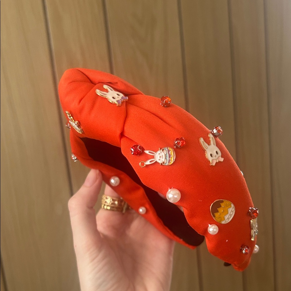 Orange bunny 🐰 headband